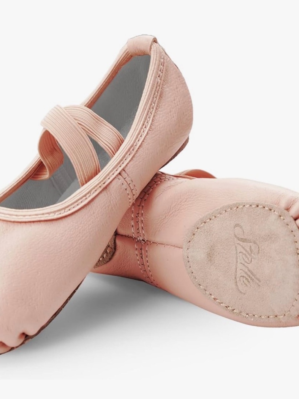 Stelle Pink Leather Ballet Flats for Kids - Toddler 10